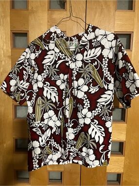 KX'S Hawaiian Men's Casual Button-Down Hawaiian Shirt sewn in Hawaii